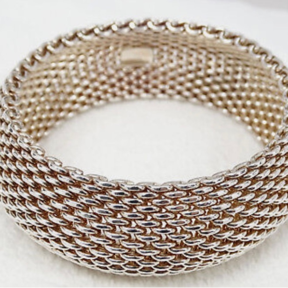 Tiffany & Co. Wide Somerset Mesh Bracelet - Picture 2 of 5
